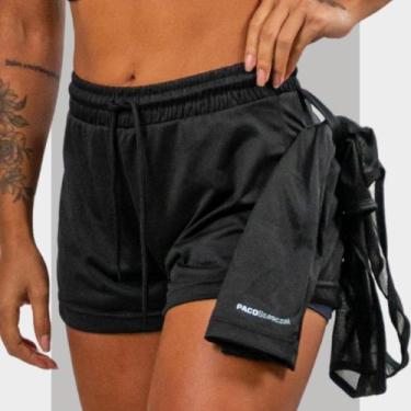 Imagem de Short 2 em 1 Feminino Dryfit Academia Bermuda Dupla Pra Treino Caminha