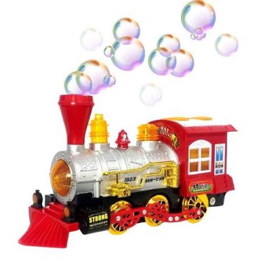 Imagem de Trem que Solta Bolhas de Sabão com Luzes Som Bate e Volta - Fun Game, 