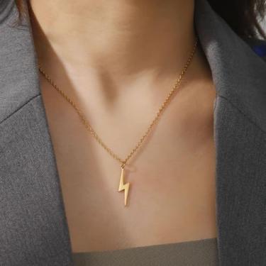 Imagem de Colar feminino com cruz de ouro Lariat – Colar delicado banhado a ouro 14K em forma de Y, religioso, cristão, batismo, fé, joias, presentes