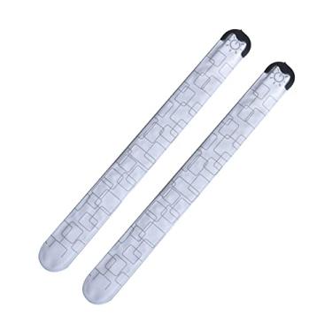 Imagem de 2 pulseiras com luzes de LED, braçadeiras que brilham na noite escura, carregamento USB, 3 modos de luz, pulseiras de LED brilham para shows, festivais, esportes, festas, atividades noturnas, One Size