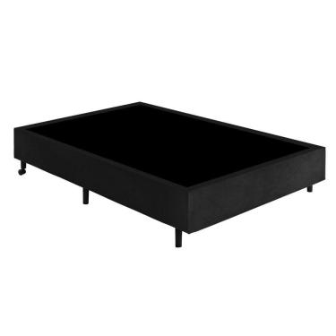 Imagem de Base Para Cama Box Universal Suede 188x27x138cm Gazin Preto