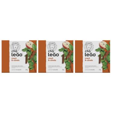 Imagem de Chá Leão Maça com Canela - Combo (30 Sachês)