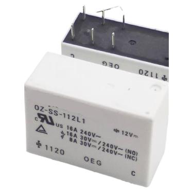 Imagem de 2 PCS 12V Relé OZ-SS-112L1 12VDC 16A 8 Pinos