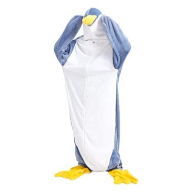 Imagem de Fantasia de pinguim cosplay, fantasia de macacão de animal para adulto,Pijamas macios de cosplay de pinguim para homens | Roupa de dormir confortável de de flanela para adultos para Natal, Pás