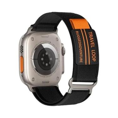 Imagem de Pulseira De Nylon Para Apple Watch Ultra Série 8 7 6 SE, Tamanhos 49mm