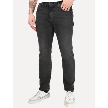 Imagem de Calça Calvin Klein Jeans Masculina Super Skinny 5 Pockets Preta Tamanh