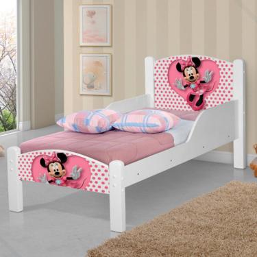 Imagem de Mini Cama Infantil Da Minie  - Cor Branca 