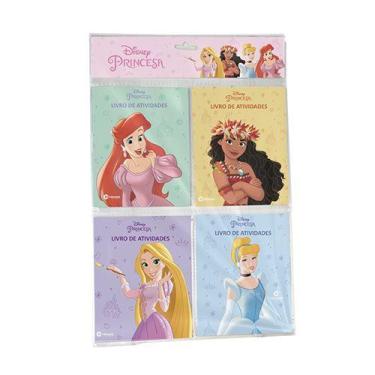 Imagem de Livro - Solapa Pop Com 4 Minilivros De Atividades - Disney Princesas