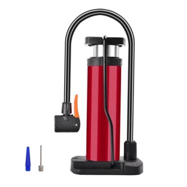 Imagem de IEUDNS Bomba de Chão Compacta para Bicicleta com Bicos, Bomba Portátil de Alta Pressão para Inflar Bolas de Basquete, Boias E Bolas de Futebol, vermelho