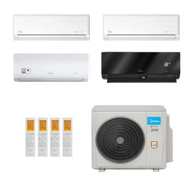 Imagem de Ar-Condicionado Multi Split Inverter Midea 42.000 (2x Evap HW 9.000 + 1x Evap HW 12.000 + 1x Evap HW 24.000) Quente/Frio 220V