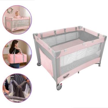 Imagem de Berço Fácil Montagem Amici Prime Baby com Regulagem de Altura e Bolsa 