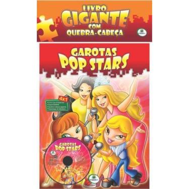Imagem de Livro gigante com quebra-cabeça - Garotas Pop Stars - Brasileitura -  