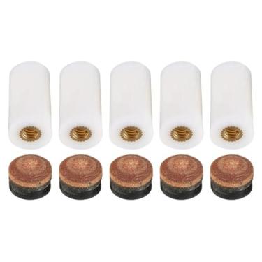 Imagem de Pacote com 5 pontas de plástico de substituição para tacos de sinuca e sinuca - acessórios de virolas duráveis de 10/11/12/13 mm (11 mm)