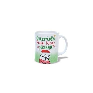 Imagem de Caneca de Cerâmica 325ml Tema Natal, Gente que Ama Panetone, Branca com Estampa Natalina (15)