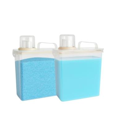 Imagem de Kit 2 Dispenser Multiuso 3L com Dosador, Porta Sabao e Recipiente para Alimentos