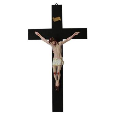 Imagem de Crucifixo de Parede em Tamanho Grande 40cm - SJO Artigos Religiosos