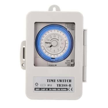 Imagem de LiebeWH Temporizador Mecânico Com Mostrador Interruptor de Tempo de 24 Horas para Equipamento de Transmissão Temporizador Mecânico de Mostrador Grande Interruptor de Tempo de 24 Horas para de