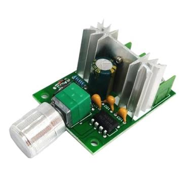 Imagem de Controlador de velocidade do ventilador do motor CC 6V-12V 6A alta potência stepless placa reguladora interruptor de velocidade
