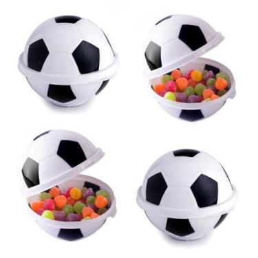 Imagem de Porta Objetos e Lanches Bola de Futebol Plasútil Kit com 4