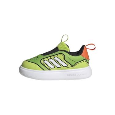 Imagem de adidas Tênis infantil Bubblecomic I, Geleca solar/branco/laranja semiimpacto, 20