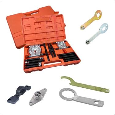 Imagem de Kit Saca Rolamento Universal 12 Peças + Sincronismo PMS Palio Uno Fire Evo Ferramenta Profissional Feron