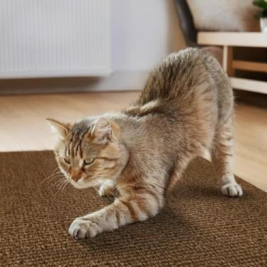 Imagem de Kit 2 Arranhadores Adesivo Premium: Sofá, Cama e Móveis Para Gato - Protetor Pet Anti Estresse (Caramelo,200x50cm)