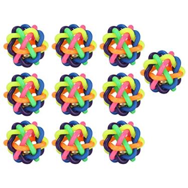 Imagem de Acouto 10 Unidades de Bolas de Borracha Bambas Coloridas para Animais de Estimação Com Brinquedos para Mastigar Resistentes à Mordida, para Moer Os Dentes e Borracha Não Tóxica para Treinamento e