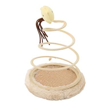 Imagem de Zerodis Brinquedo Interativo para Gatos Com Placa de Mola, Design Em pé, Base para Arranhar para Gatos Internos, Brinquedo para Animais de Estimação para Alívio do Tédio (Peixe)