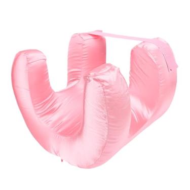 Imagem de Travesseiro de recuperação lenta, macio e confortável, travesseiro de apoio de pescoço para dormir, viagem em casa, travesseiro de sono de poliuretano (Rosa)