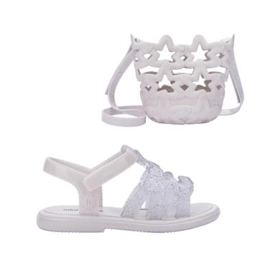Imagem de Mini Melissa + Bolsa Luminous Infantil Branco Glitter 37866-31