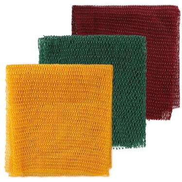 Imagem de Alomejor Purificador Corporal, Pano de Banho Longo Com Estrutura única de 40 Tamanhos e Esponja de Banho Com Nós Macios para Lavagem Corporal e Cuidados Com a Pele (Grama amarela verde vinho tinto)