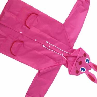 Imagem de GLOGLOW Suprimentos de Secagem Design Animal de Desenho Animado à Prova d'água, Leve 200g, Gola Ajustável, para Atividades Ao Ar Livre Capa de Chuva Infantil, Nan (Rosa)