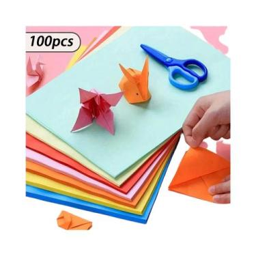 Imagem de Papel De Origami A4 Em 10 Cores, Papel Colorido Multifuncional Para Im