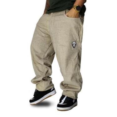 Imagem de Calça Veludo Brothas And Cash Palhaço Cotelê Bege BRO-278-Masculino