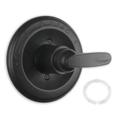 Imagem de DFD Kit de acabamento de alça de chuveiro de substituição da série Delta 13/14, para válvula Delta R10000, cartucho e válvula não incluídos, preto fosco