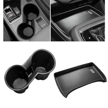 Imagem de Suporte de copo e base de carregamento sem fio para Subaru Crosstrek/Impreza 2026 2025 2024 acessórios console central suporte de copo de carregamento sem fio tapete protetor decoração de interiores