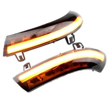 Imagem de WEPARTICULAR Luz de seta dinâmica, espelho retrovisor, lente fumada, luz indicadora de seta, luz LED piscante Singal compatível com Volkswagen VW Golf 5 Jetta MK5 Passat B6 B5.5 EOS
