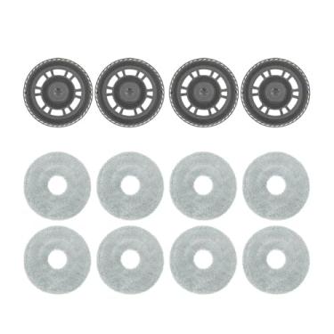 Imagem de Hujscufdjy Acessórios para suporte de esfregão, compatível com Dreame L20 Ultra/X30 Ultra/X40 Ultra, Tapete Auto Lift Mop Tray Robot Cleaer Peças de Reposição (4 peças)