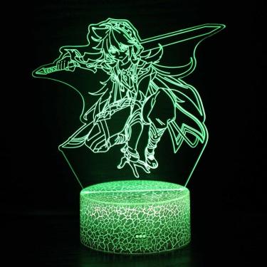 Imagem de Luz noturna LED 3D Plants vs Zombies que mudam de cor