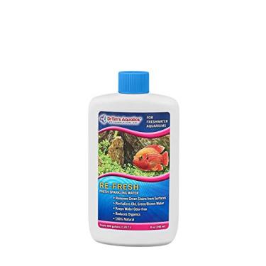 Imagem de DrTim's Aquatics Re-Fresh para aquários de água doce – 236 ml – Clarificador e revitalizador de água natural – Remove manchas e odores para tanques de água doce claros e brilhantes