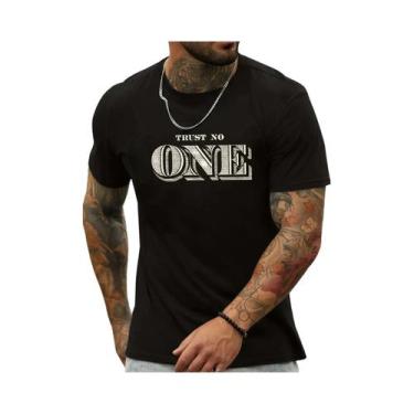 Imagem de Camiseta Casual De Verão Masculina Em Algodão Tamanho 100% Com Estampa