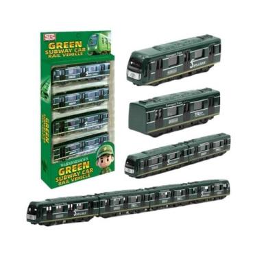 Imagem de Modelo De Carro De Metal Diecast De Trem De Alta Velocidade, Ônibus E 