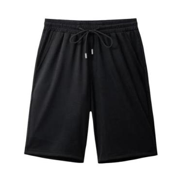 Imagem de Bermudas Masculinas De Verão Em Malha Respirável, Casuais E Largas, Ta