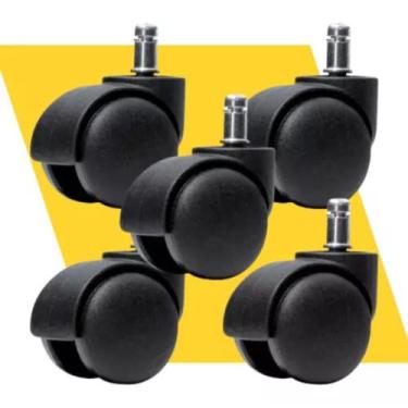 Imagem de 5 Roda Rodinha Rodízio de Nylon Beltools Reposição Cadeira Escritório 