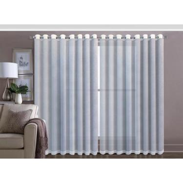 Imagem de Cortina Voil trabalhado cross 7,00 x 2,50 sem forro Sala/Quarto - J&C 