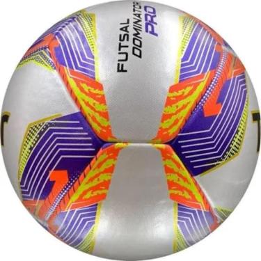 Imagem de Bola De Futsal Topper Dominator Pro - Branco/Amarelo/Roxo-Unissex
