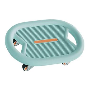 Imagem de SPYMINNPOO Skate de Fitness Abdominal Durável Melhora a Função Cardiorrespiratória para Modelagem e Equilíbrio do Corpo Com Joelheira, Material Plástico EVA Leve e Portátil para Uso Em Academias Domésticas (#1)