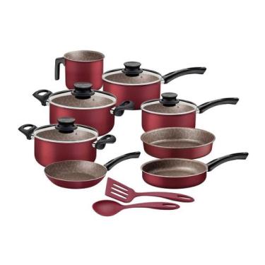 Imagem de Jogo de Panelas Tramontina Paris Alumínio Starflon Max 10pç