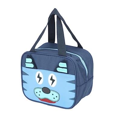 Imagem de KIMISS Saco de Refeição Isolado Bonito Com Alças Grossas - Lancheira Portátil de Tecido de Boi para e, Ideal para Atividades Escolares e Ao Ar Livre (Tigre)