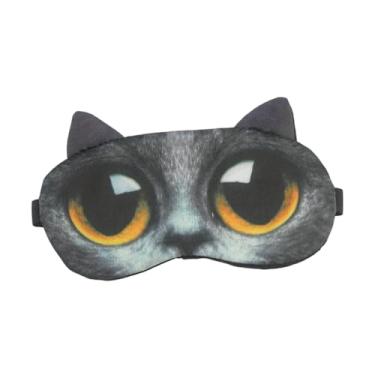 Imagem de [Máscara calmante para dormir] Máscara para os olhos hipoalergênica com desenho 3D de animais para dormir, venda unissex com bloqueio de luz para adultos | Material sem perfume sem álcool para todos